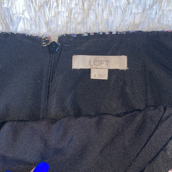 Loft Woven tweed faux wrap skirt - Picture 3 of 7